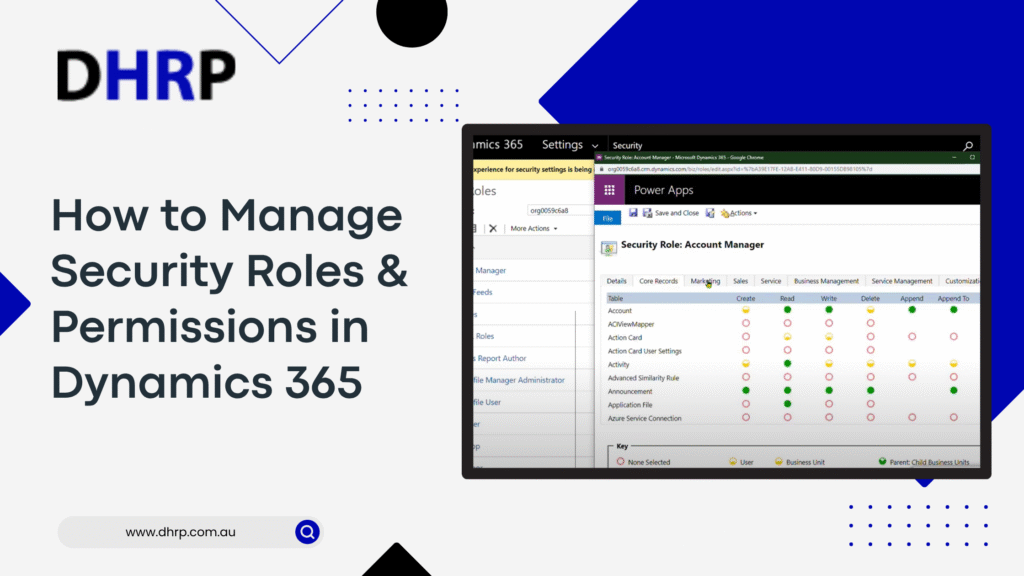 How to Manage Security Roles & Permissions in Dynamics 365
