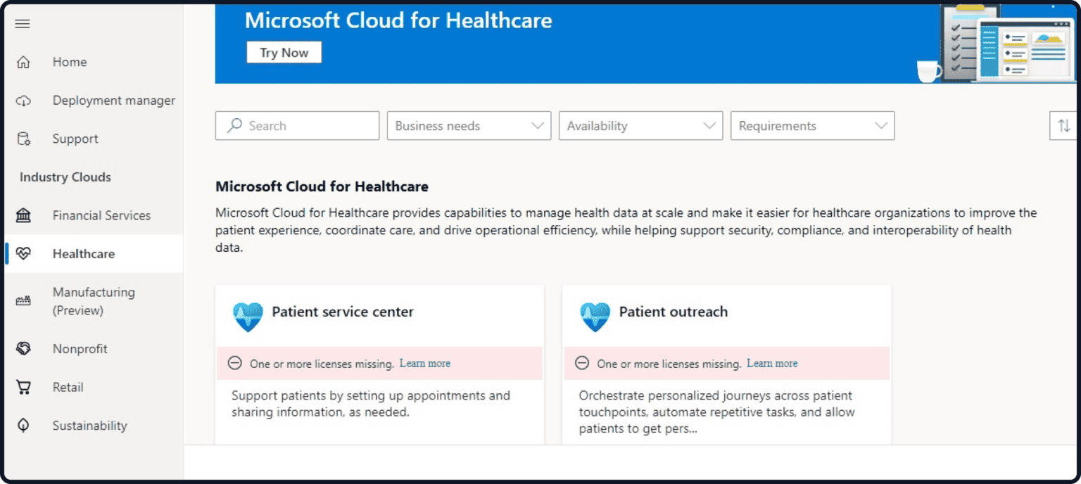 Microsoft cloud for healthcare